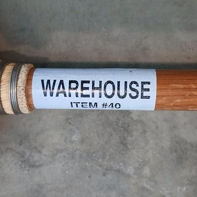 True Temper Snow Shovel and a warehouse straw broom