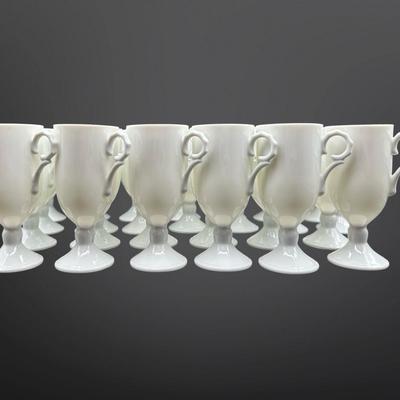 Vintage Footed Tea Cups - Set of (26)