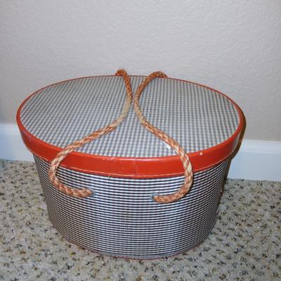Vintage sewing basket with new zippers and other sewing notions