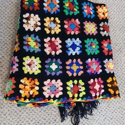 Two Handmade Crocheted Afghans