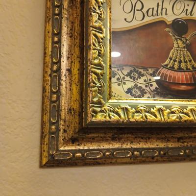 Kirkland's Framed Bath oil and Powder wall art