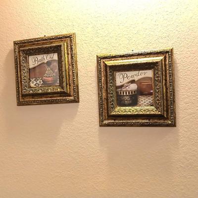 Kirkland's Framed Bath oil and Powder wall art