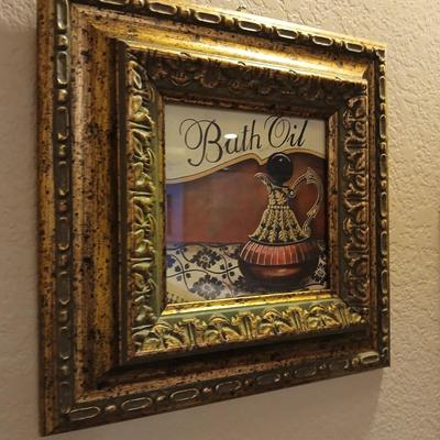 Kirkland's Framed Bath oil and Powder wall art