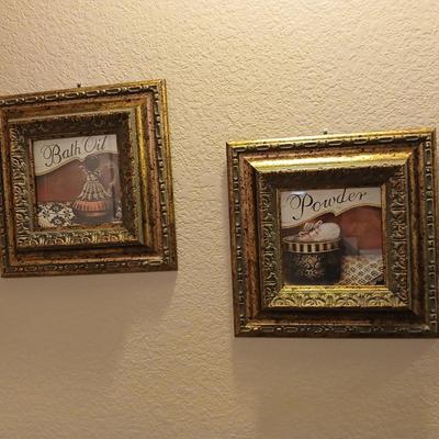 Kirkland's Framed Bath oil and Powder wall art
