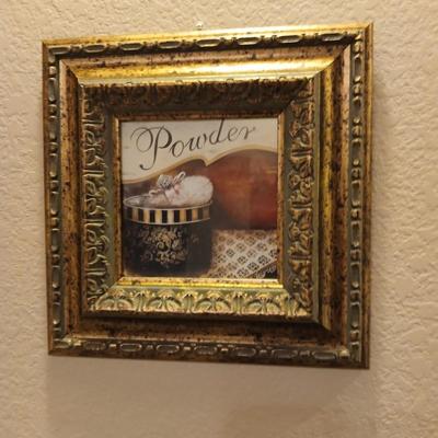 Kirkland's Framed Bath oil and Powder wall art