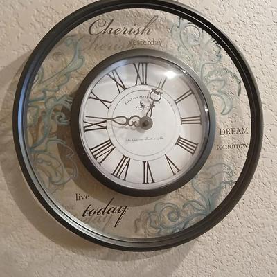 Canvas wall art Cherish - Live - Dream with a Cherish - Live - Dream wall clock