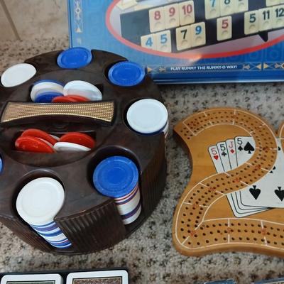 Money betting games - Poker - Rummy-O - cards - 3 player 29 cribbage