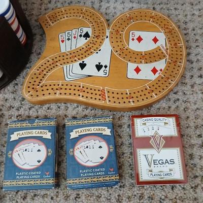 Money betting games - Poker - Rummy-O - cards - 3 player 29 cribbage