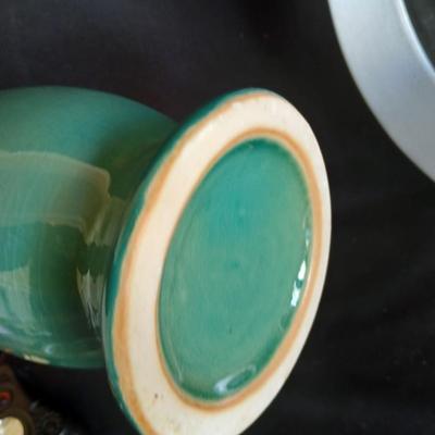Ceramic vase and a Sterling & Noble wall clock