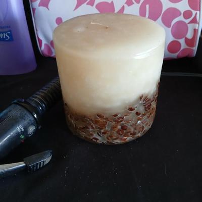 Bath and beauty items, curling iron, makeup bags, Shampoo & conditioner, alarm clock and more