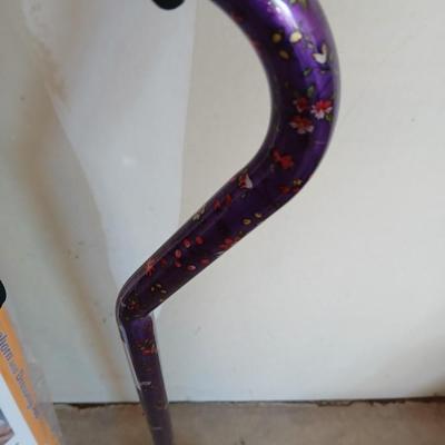 Adjustable Nova metal cane, Reacher -grabbing tool, and Dress-Ez assist with dressing tool
