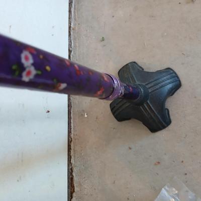 Adjustable Nova metal cane, Reacher -grabbing tool, and Dress-Ez assist with dressing tool