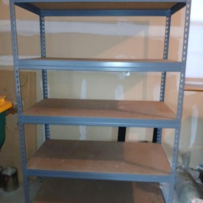 Heavy duty metal shelving unit