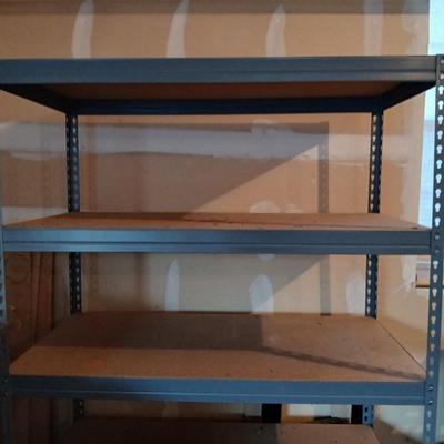 Heavy duty metal shelving unit