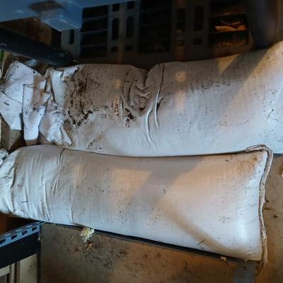 Three sandbags for weighing down items
