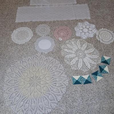 Lace table runners and Doiley's of all sizes