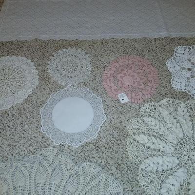 Lace table runners and Doiley's of all sizes