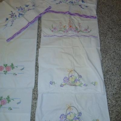 Vintage Embroidered pillowcases