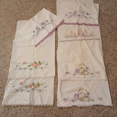 Vintage Embroidered pillowcases