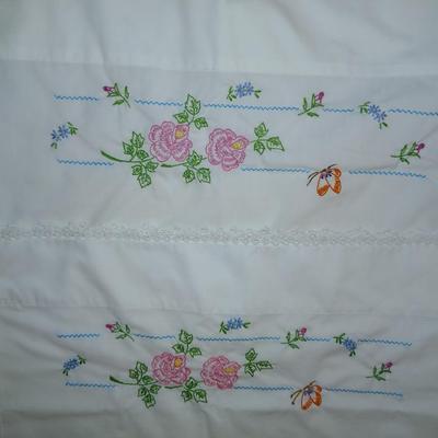 Vintage Embroidered pillowcases