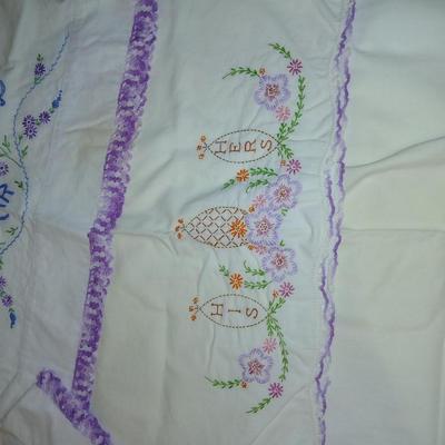 Vintage Embroidered pillowcases