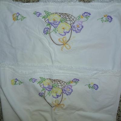 Vintage Embroidered pillowcases