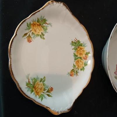 Three beautiful vintage China plates and a China bowl