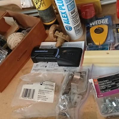 Household hardware - calking gun - hardware - small tools - hinges - stud finder - paint and more