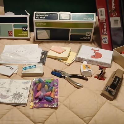 Home office supplies - 3 ring binders - envelopes - and much more