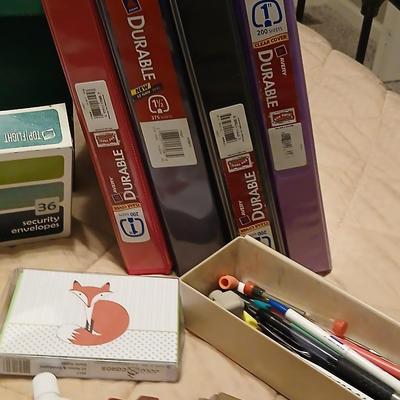 Home office supplies - 3 ring binders - envelopes - and much more