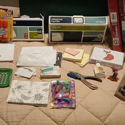 Home office supplies - 3 ring binders - envelopes - and much more