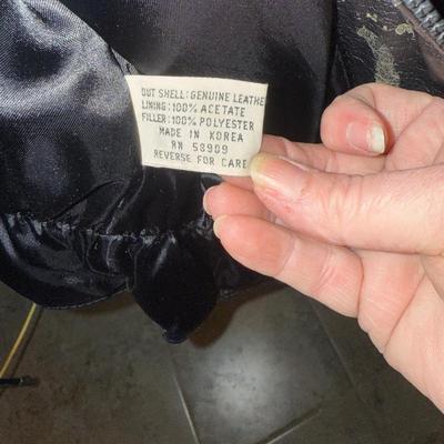 Copper Key Large leather jacket