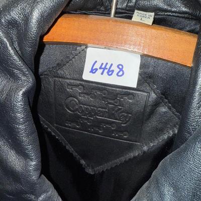 Copper Key Large leather jacket