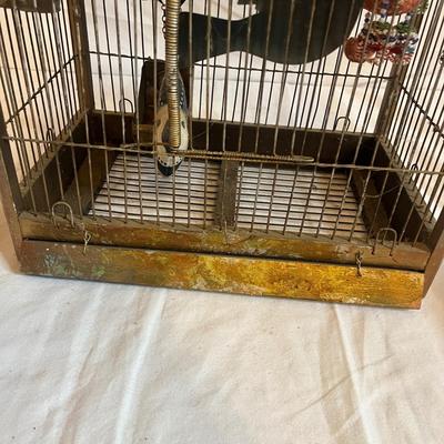 Bird Cage With Faux Birds (S-MG)