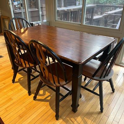Dining Table, Four Chairs & Bench (S-MG)