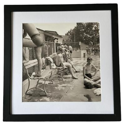 133 Vintage Black and White 1939 Glen Echo Crystal Pool Bathers Greenbelt, MD.