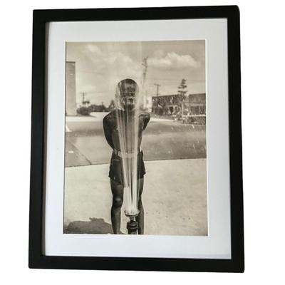 134 Vintage 1942 Black & White Playing in Sprayer Anacostia DC Frederick Douglas Housing Project