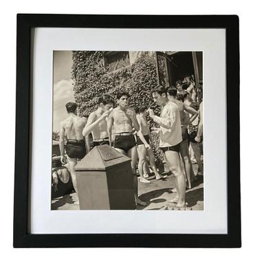 136 Vintage Black & White 1940's Summer Treat Framed Photograph