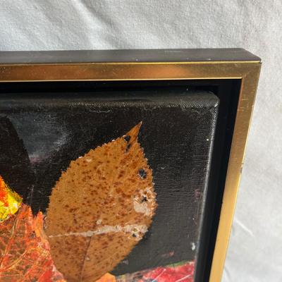 'Walking Bass' & 'Falling Colors' Framed Paintings by Eileen Ross (S-MG)