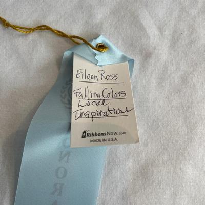'Walking Bass' & 'Falling Colors' Framed Paintings by Eileen Ross (S-MG)