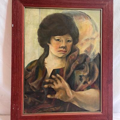 Wooden Framed Portrait (S-MG)