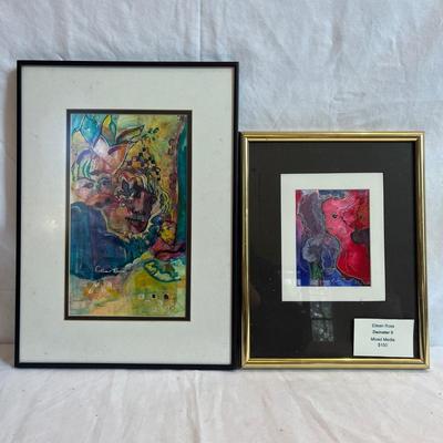 Eileen Ross Original Artwork in Metal Frames (S-MG)