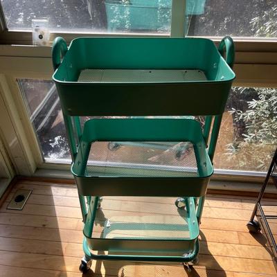 Three Rolling Metal Carts (S-MG)