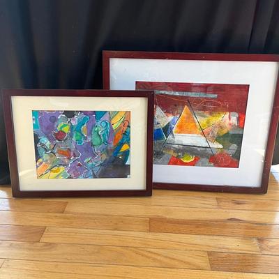 Astronomy Themed Original Art by Eileen Ross: 'Big Bang' & 'Cosmic Wink' (S-MG)