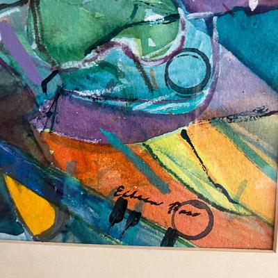 Astronomy Themed Original Art by Eileen Ross: 'Big Bang' & 'Cosmic Wink' (S-MG)