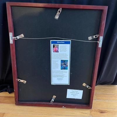 Musical Themed Original Wooden Framed Art by Eileen Ross (S-MG)