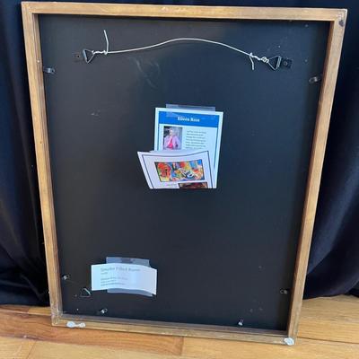 Musical Themed Original Wooden Framed Art by Eileen Ross (S-MG)