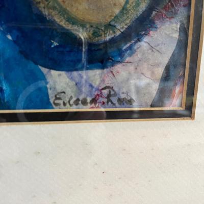 Musical Themed Original Wooden Framed Art by Eileen Ross (S-MG)