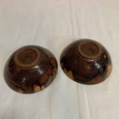 Handmade Pottery Plates & Bowls incl. Local Mangum (K-HS)