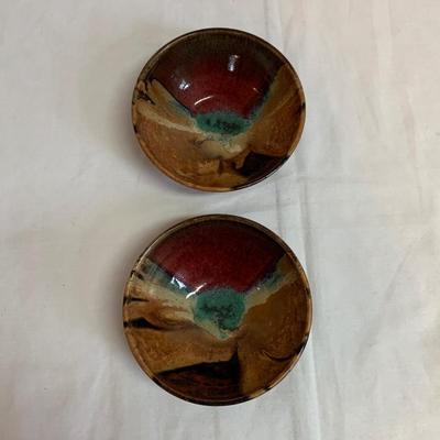 Handmade Pottery Plates & Bowls incl. Local Mangum (K-HS)